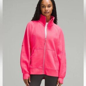 NWOT lululemon scuba funnel full zip LIP GLOSS XS SMALL